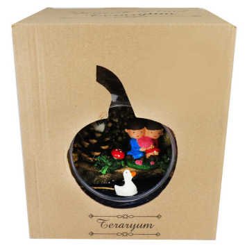 Hediyelik Fanus Teraryum Armut