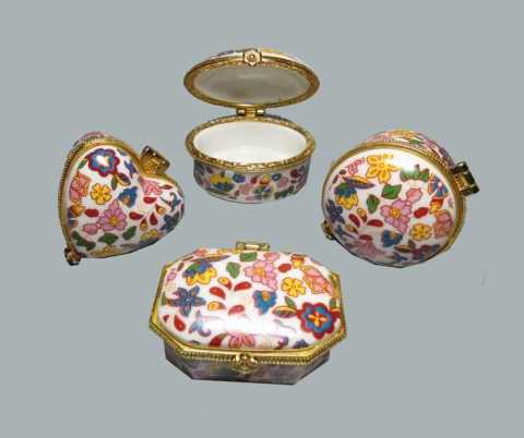 Altın Kutu Çiçekli