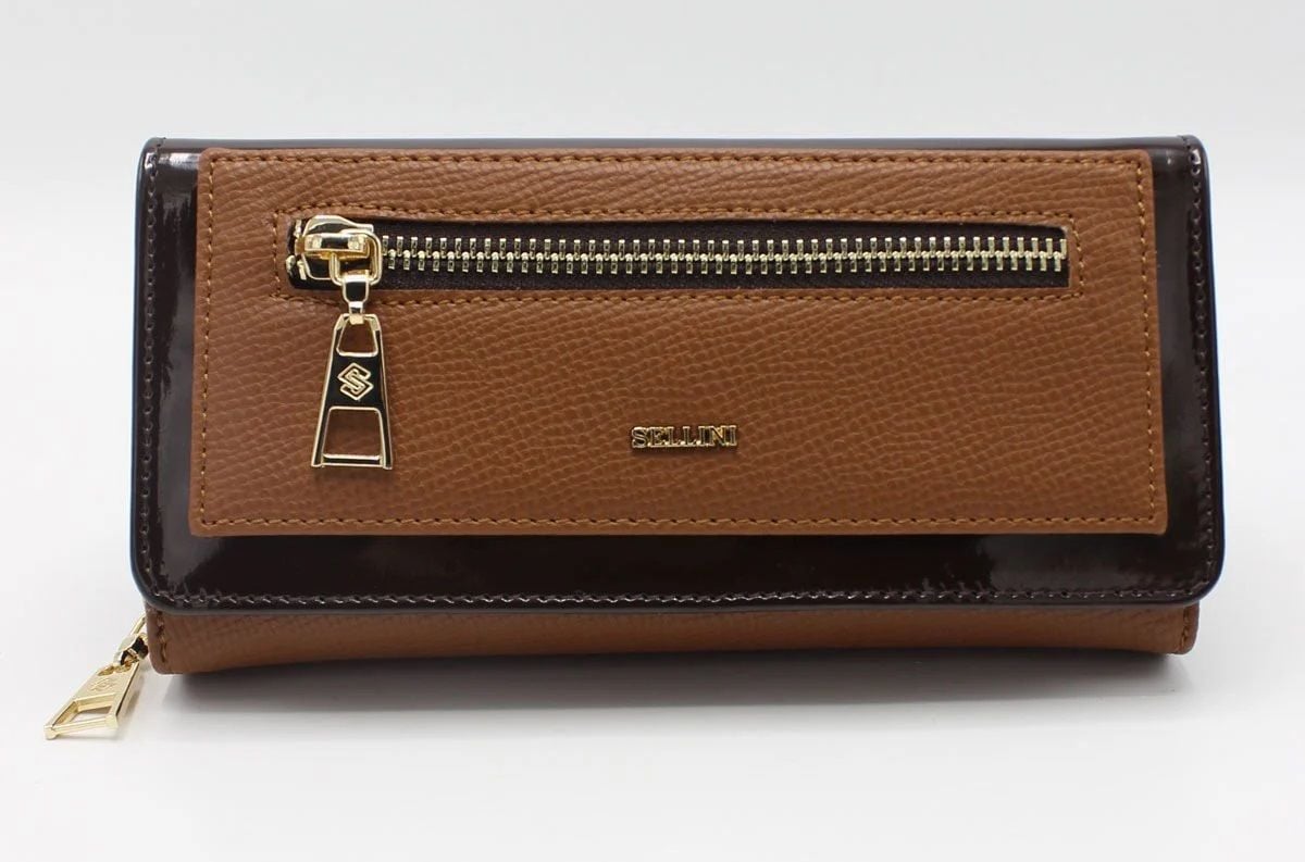 Taba-Kahve Kadın Cüzdan