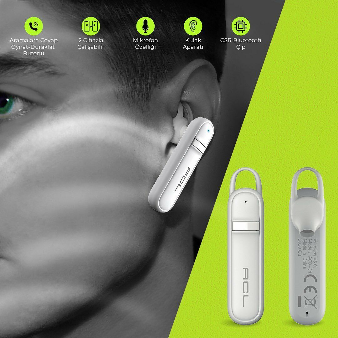 ACL ACB-34 Tekli Bluetooth Kulaklık
