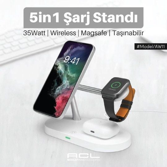 ACL Aw-11  Magsafe Wireless Kablosuz Şarjı Standı