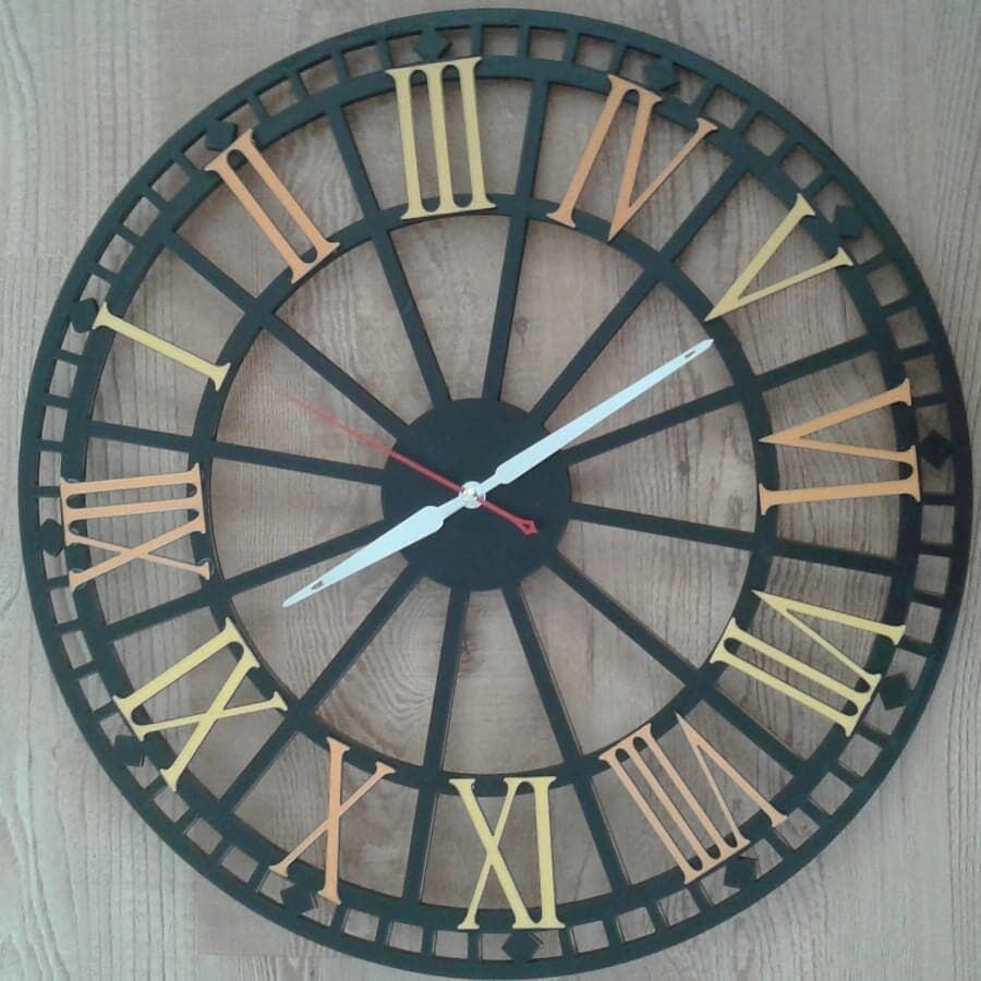 Ahşap Roma Rakamlı Saat