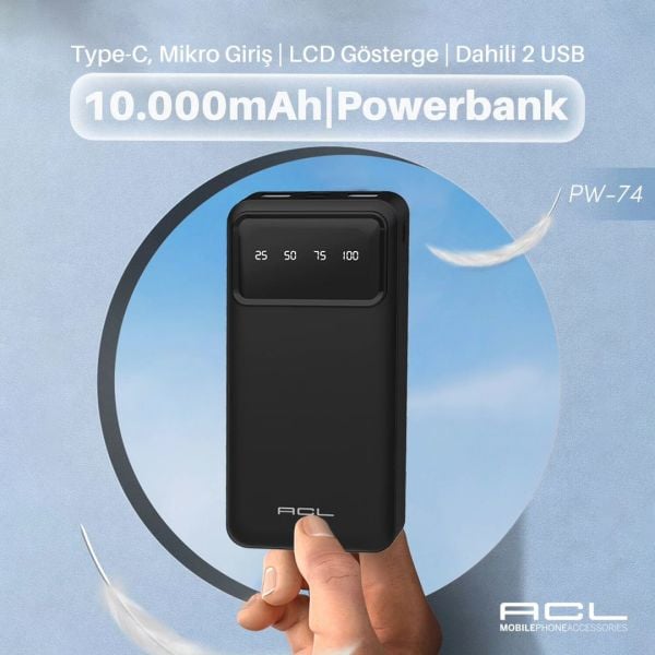 ACL PW-74 Taşınabilir Şarj Powerbank