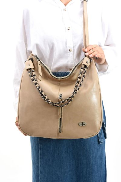 Sellini Çok Gözlü Salaş Vizon Kadın Çantası