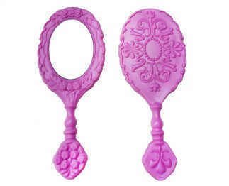 Ayna Çift Kugu Metal Asetatli Altin