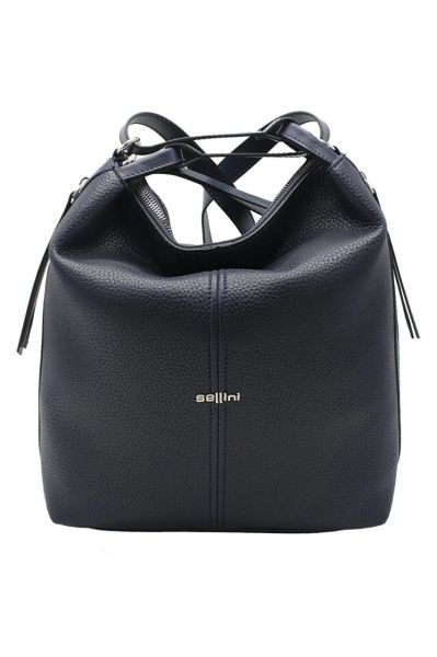 Yumuşak Kadın Lacivert Omuz ve Sırt Çantası