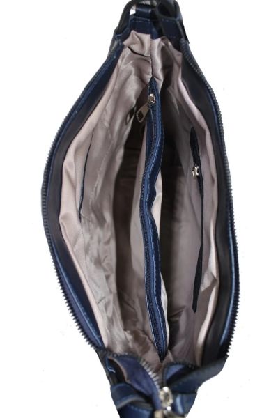Yumuşak Kadın Lacivert Omuz ve Sırt Çantası