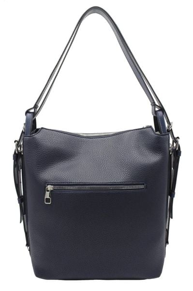 Yumuşak Kadın Lacivert Omuz ve Sırt Çantası