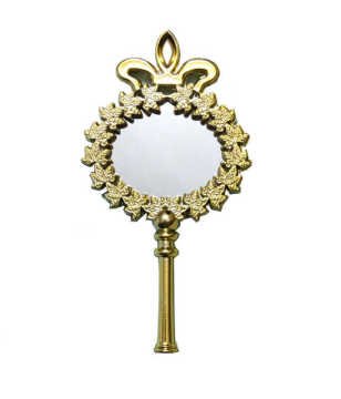 Ayna Çiçekli Plastik Gümüş