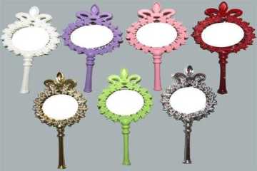 Ayna Çiçekli Plastik Gümüş