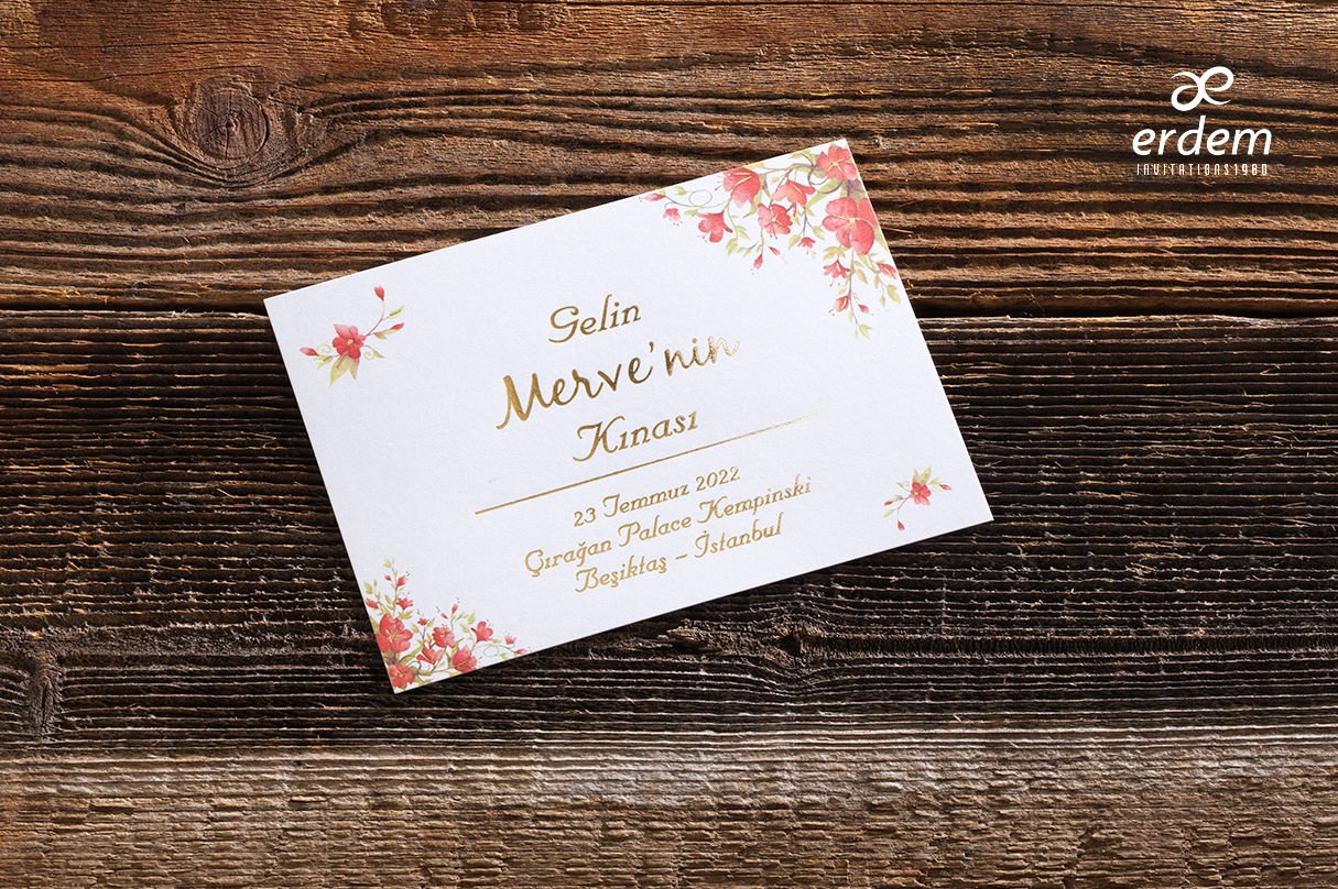 Kına Kartı Davetiyesi