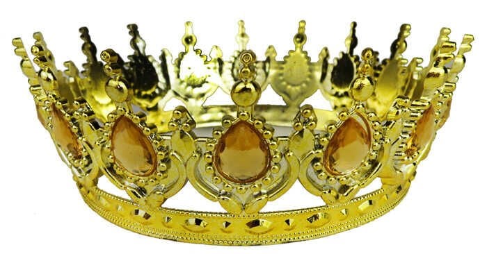 TAÇ PLASTİK ALTIN PASTA SÜSÜ TAŞLI ALTIN PK:1