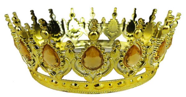 TAÇ PLASTİK ALTIN PASTA SÜSÜ TAŞLI ALTIN PK:1